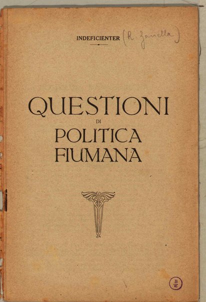 Questioni di politica Fiumana